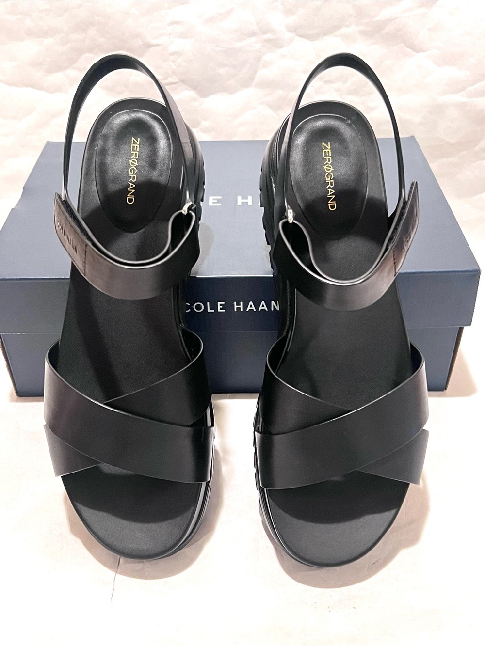 Cole Haan ZeroGrand Sandal II Black Size 10 - Picture 3 of 10